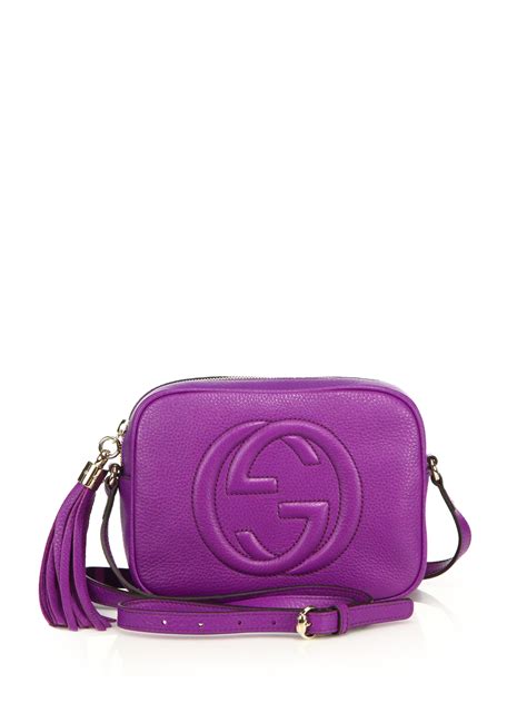 gucci purple leather bag|Gucci leather bag vintage.